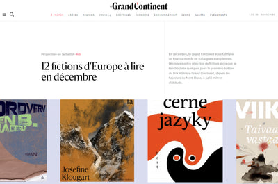 'Alt dette kunne du få' udvalgt som en ud af 12 must-reads på magasinet Le Grand Continent!