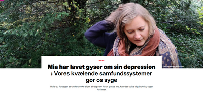 "En autofiktiv depressionsgyser" - interview med Mia Dall på Dr.dk